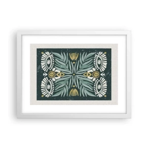 Poster in white frmae - Like a Folklore Cutout - 40x30 cm