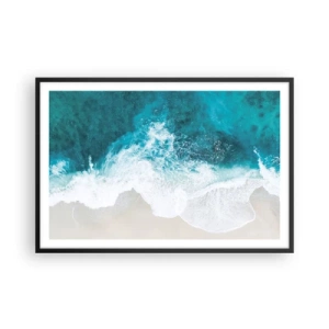 Poster in black frame - Natural Caress - 91x61 cm
