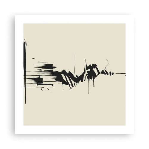 Poster - Hasty Abstract - 50x50 cm
