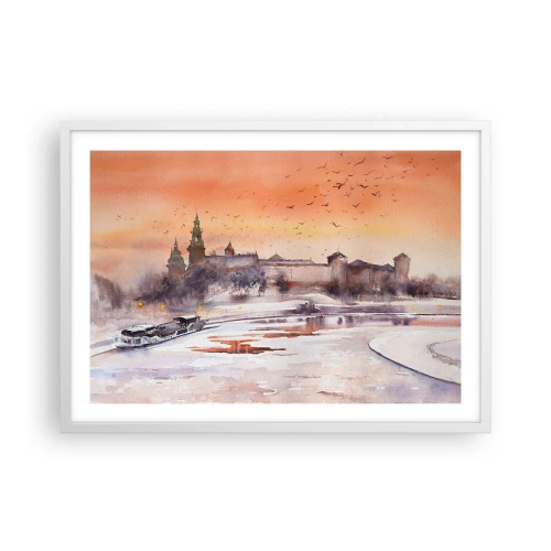 Poster in white frmae - Royal Sunset - 70x50 cm