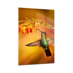 Glass picture - Messenger of Light according to the Mayans - 50x70 cm