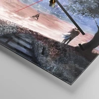 Clock face with lines