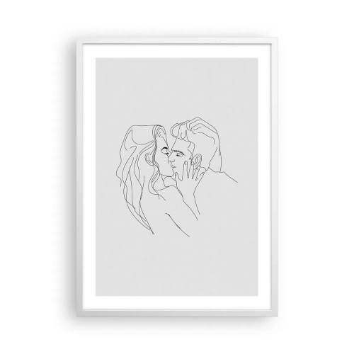 Poster in white frmae - With the Same Line - 50x70 cm