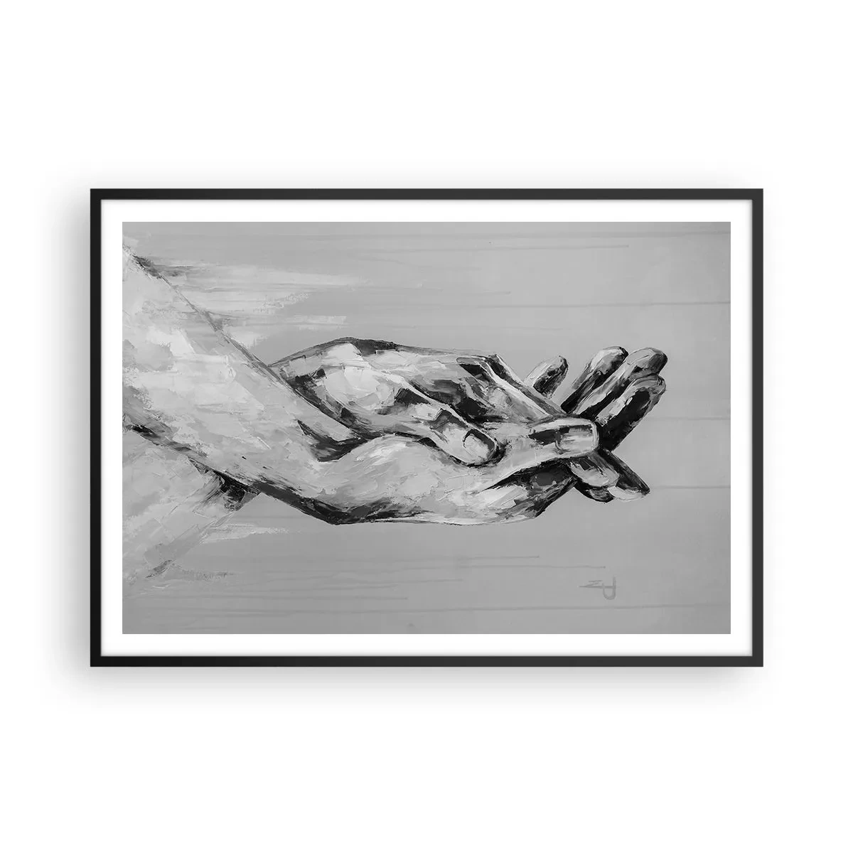 Poster in black frame - The Beginning… - 100x70 cm