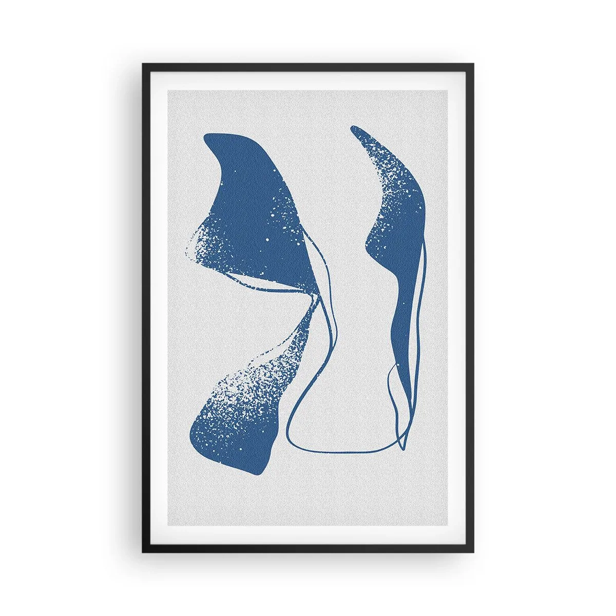 Poster in black frame - Abstract with Wings - 61x91 cm