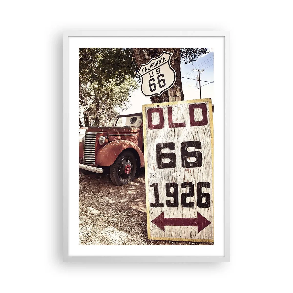 Poster in white frmae - Legend of an American Province - 50x70 cm