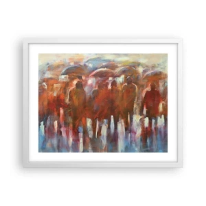 Poster in white frmae - Equal in Rain and Fog - 50x40 cm