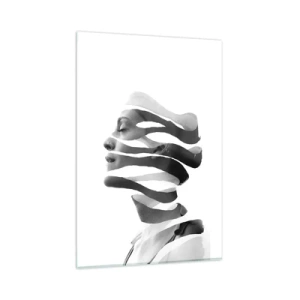 Glass picture - Surrealistic Portrait - 80x120 cm