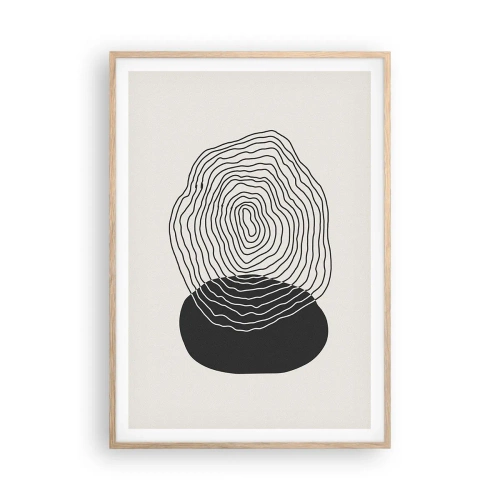 Poster in light oak frame - Durability and Vibration - 70x100 cm