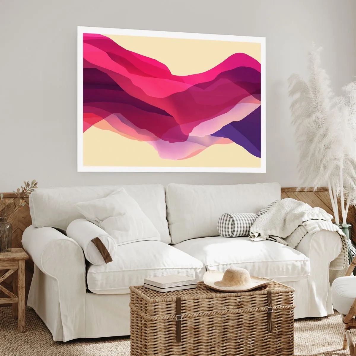 Poster - Waves of Purple - 70x50 cm