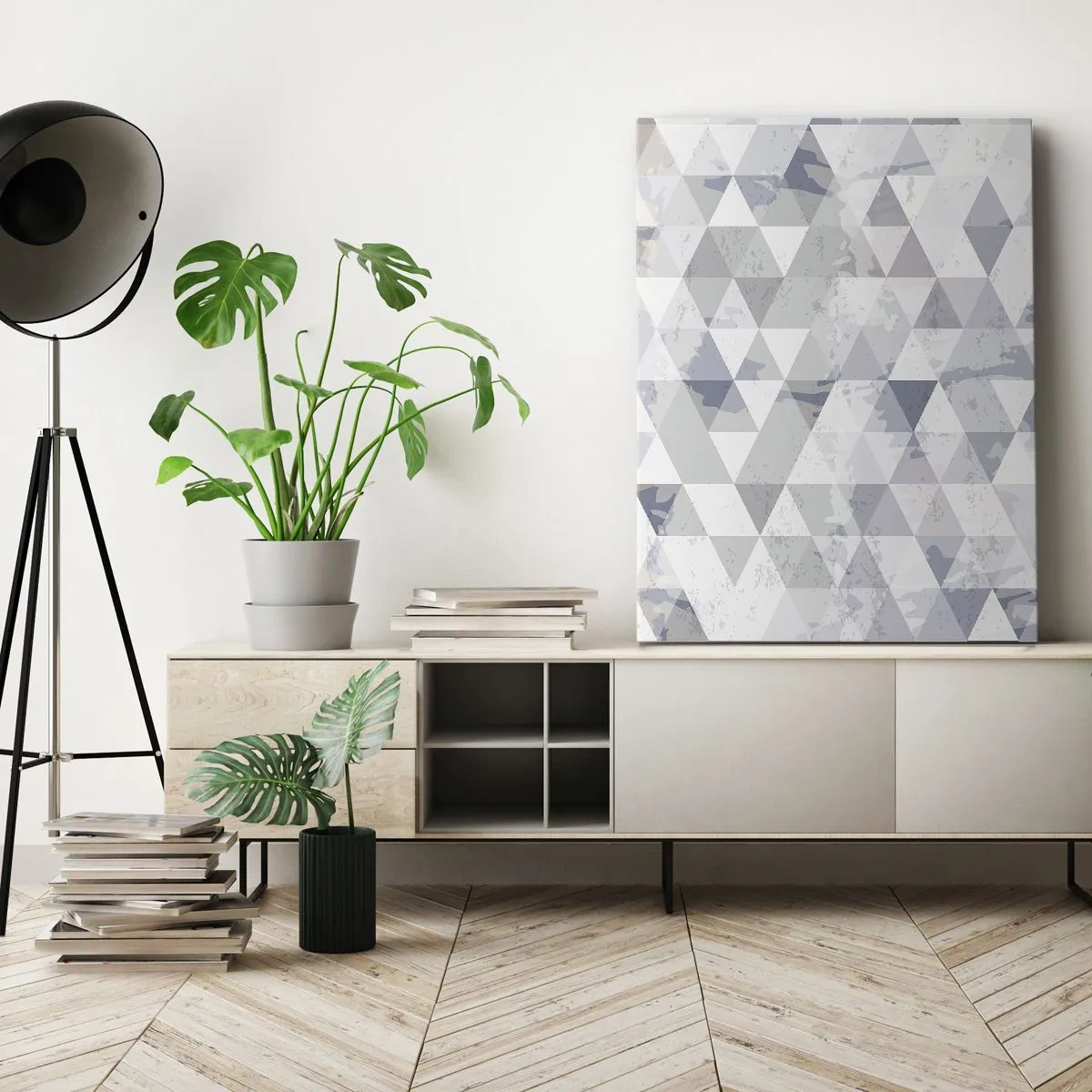 Canvas picture - In the Rhythm of a Triangle - 45x80 cm