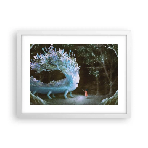 Poster in white frmae - Fantastic Encounter - 40x30 cm