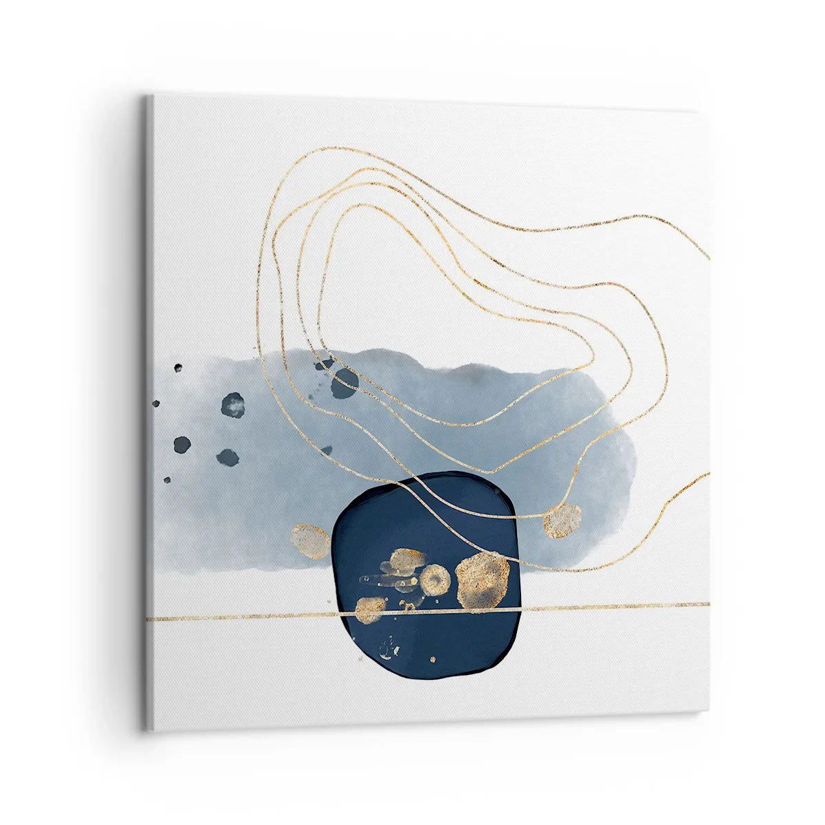 Canvas picture - Blue and Gold Fantasy - 50x50 cm