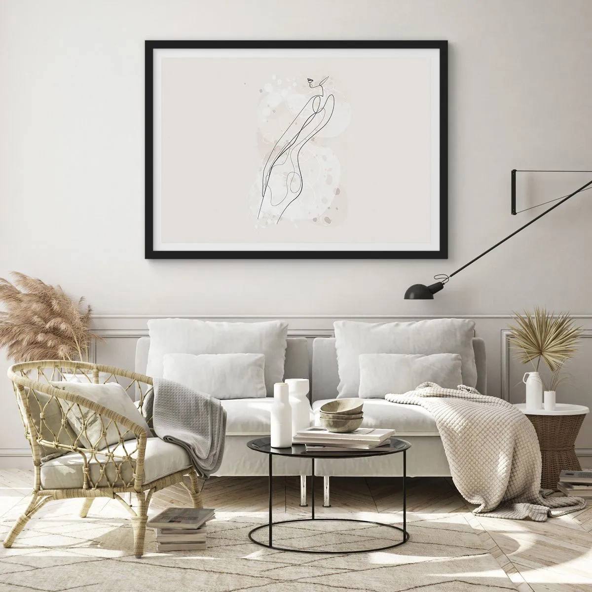 Poster in black frame - One Look Will Not Be Enough - 100x70 cm