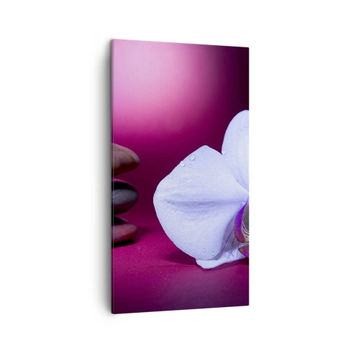 Canvas picture - Study of Freshness in Purple - 45x80 cm