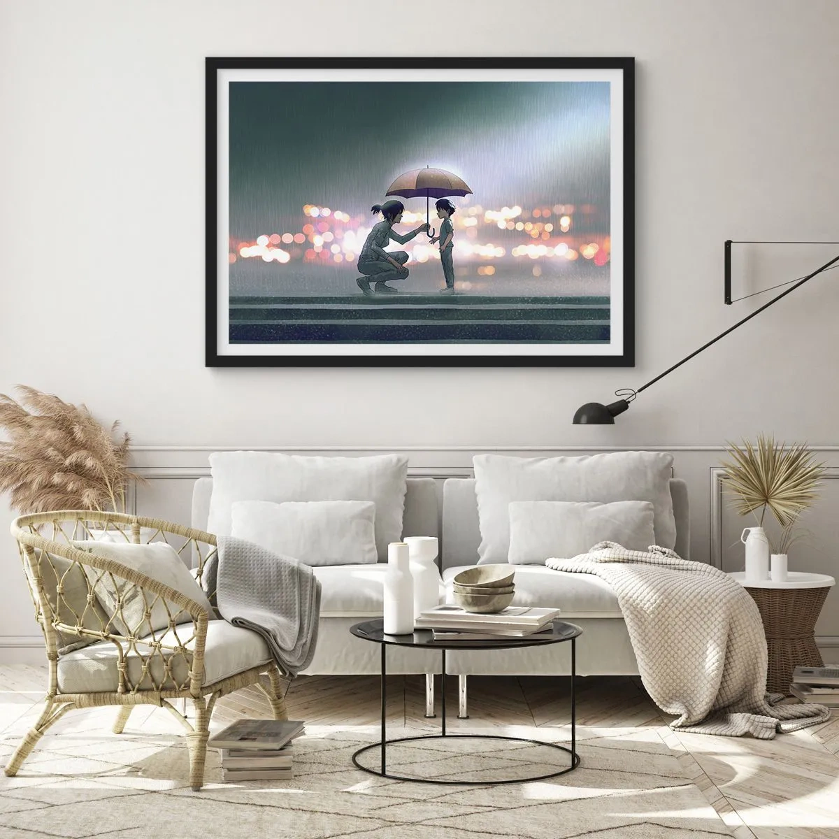 Poster in black frame - And Everything Is All Right - 100x70 cm