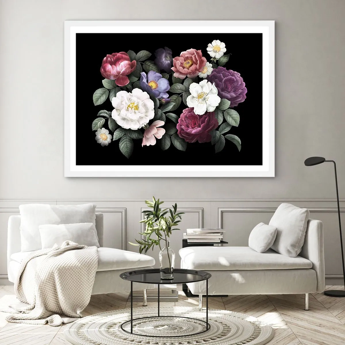 Poster in white frmae - From an English Garden - 91x61 cm