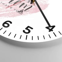 Clock face with numbers