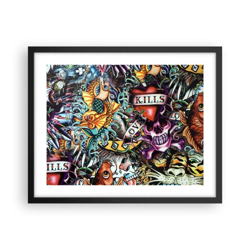 Poster in black frame - Dream of a Tattoo Artist - 50x40 cm