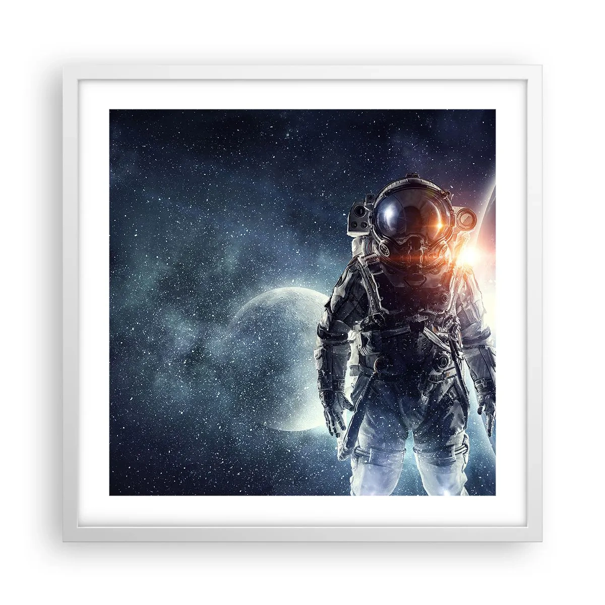 Poster in white frmae - Space Adventure - 50x50 cm