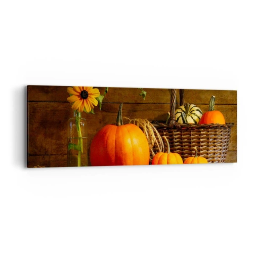 Canvas picture - Rustic Composition - Fruit of Autumn - 90x30 cm