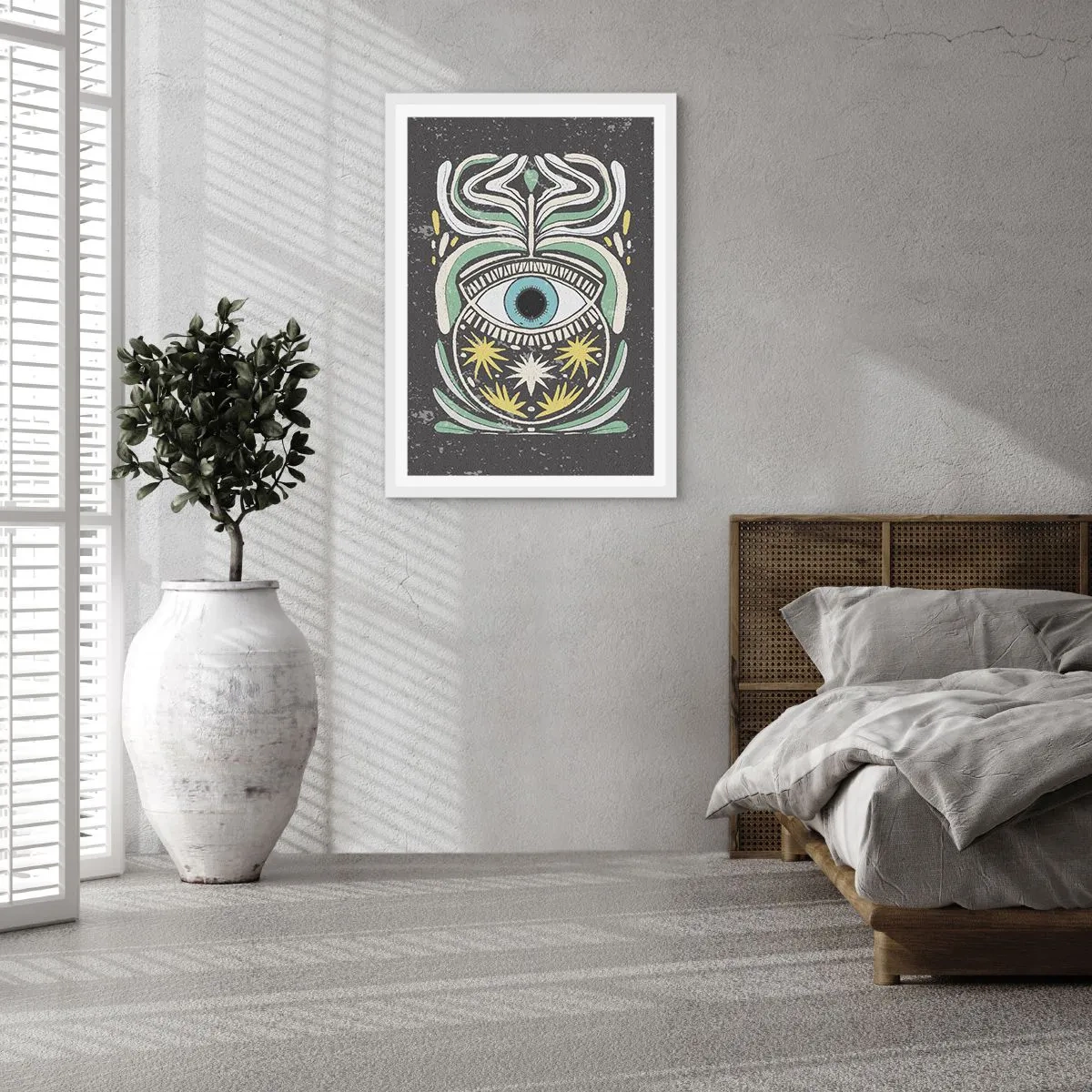 Poster in white frmae - Tribal Rituals - 50x70 cm