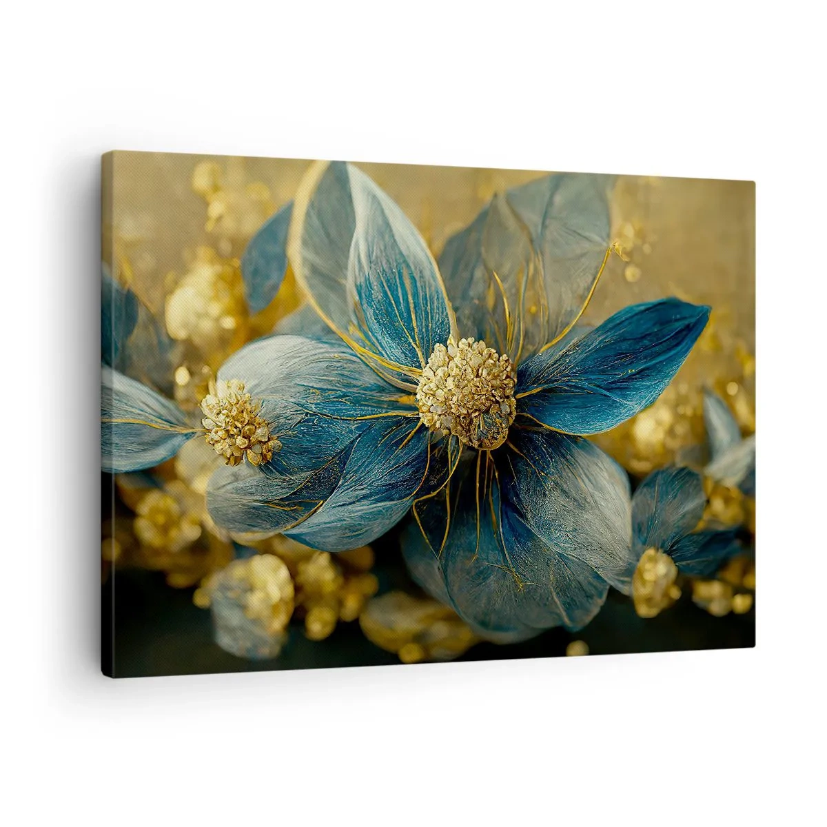 Canvas picture - Blossoming in Gold - 70x50 cm