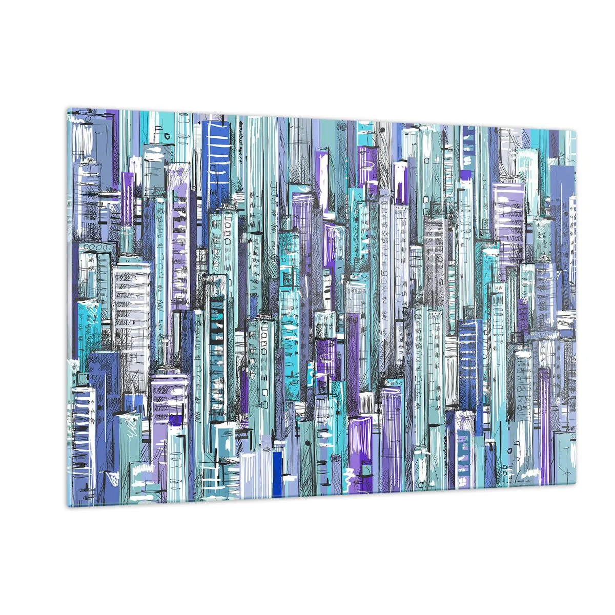 Glass picture - Blue as the Sky - 120x80 cm