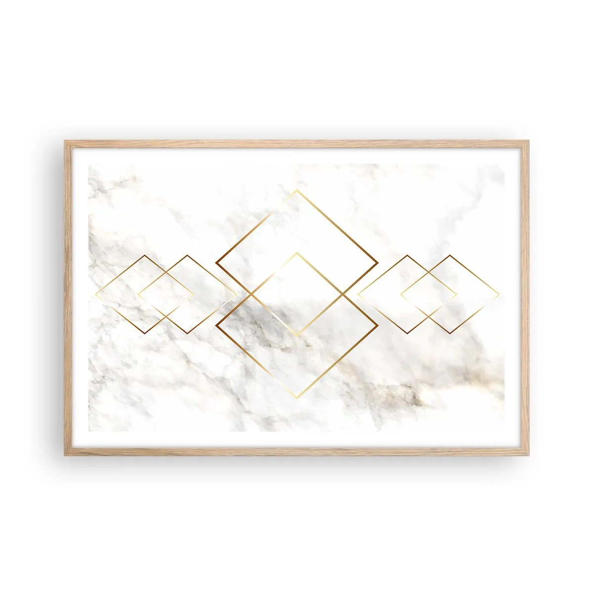 Poster in light oak frame - View over Infinity - 91x61 cm