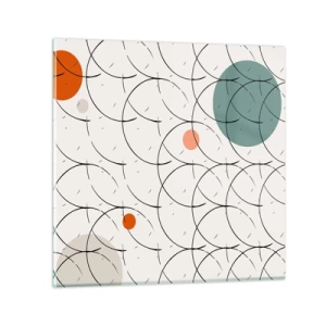 Glass picture - In the Spirit of Pop-art - 70x70 cm