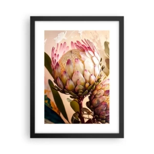 Poster in black frame - Tender Caress - 30x40 cm