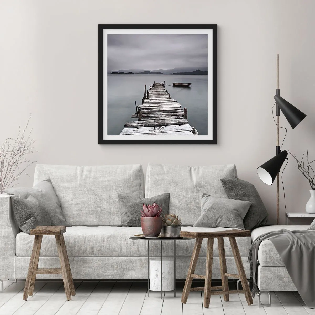 Poster in black frame - Tomorrow You Can Go - 60x60 cm