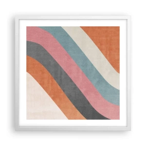 Poster in white frmae - Diagonal Composition - Movement - 50x50 cm