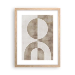 Poster in light oak frame - Similarities and Differences - 30x40 cm