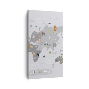 Canvas picture - Tell Me Where You Are From - 45x80 cm
