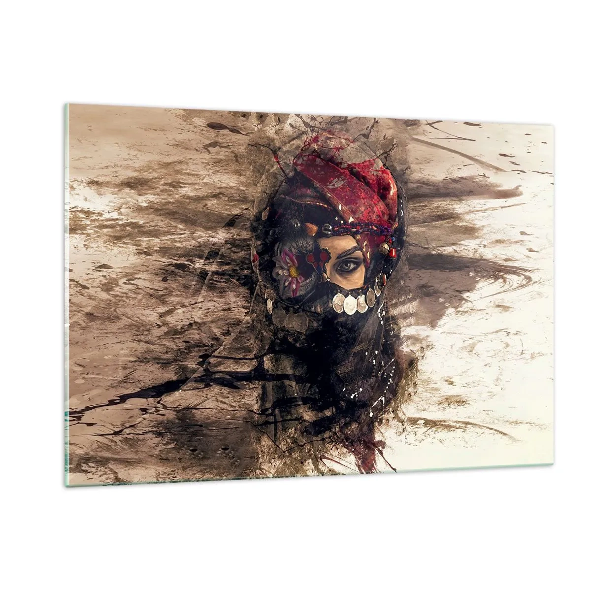 Glass picture - At Least Worrying - 120x80 cm