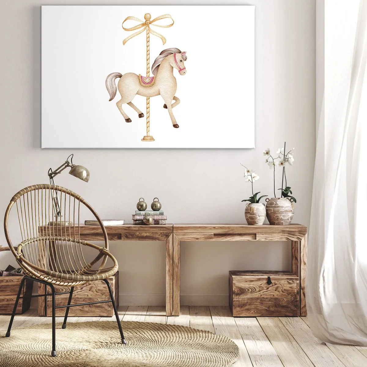 Canvas picture - Graceful Trot - 100x70 cm
