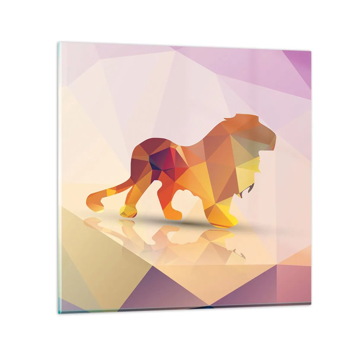 Glass picture - Diamond King - 60x60 cm