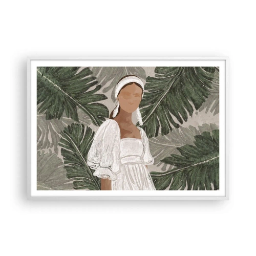 Poster in white frmae - Exotic Portrait - 100x70 cm
