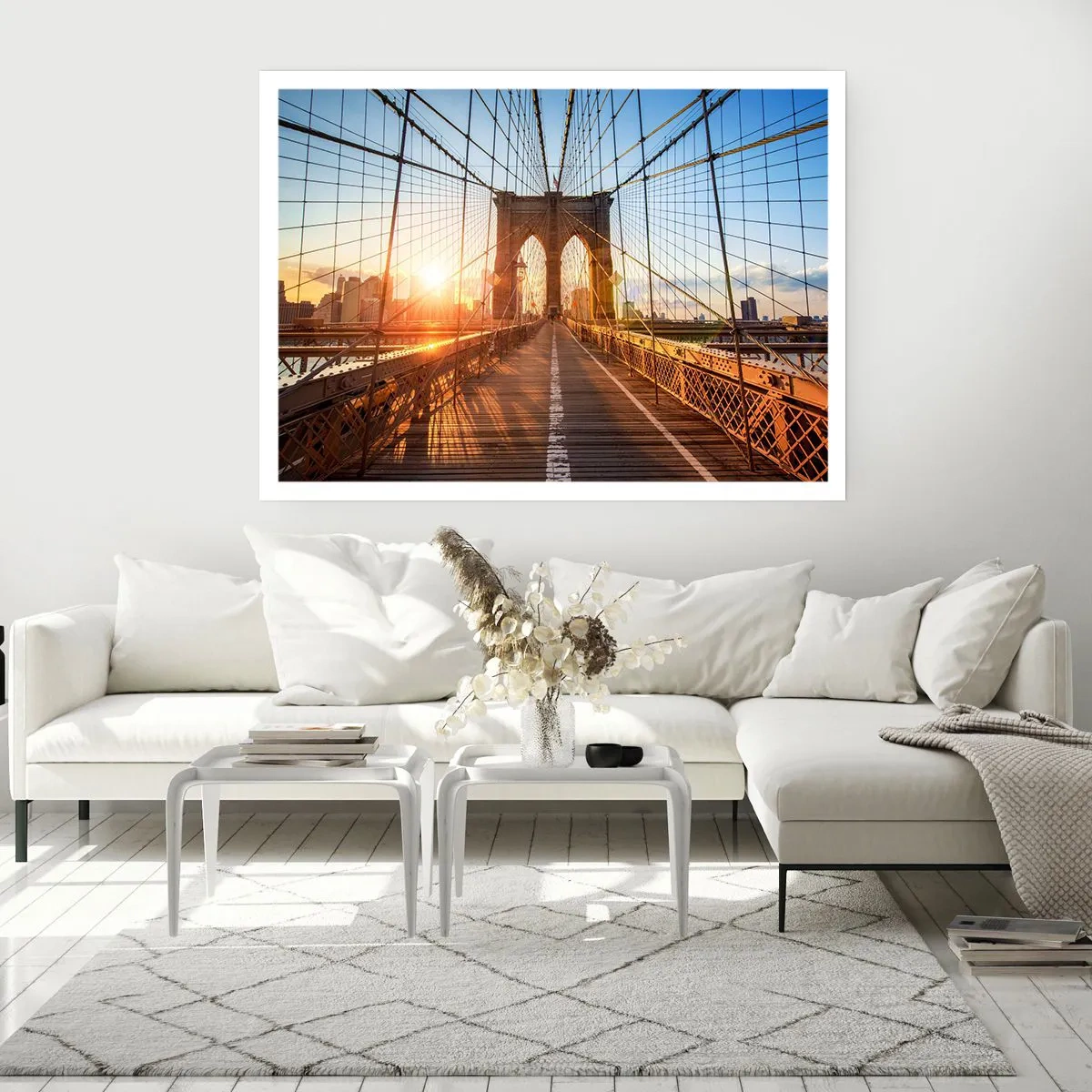 Poster - On a Golden Bridge - 50x40 cm
