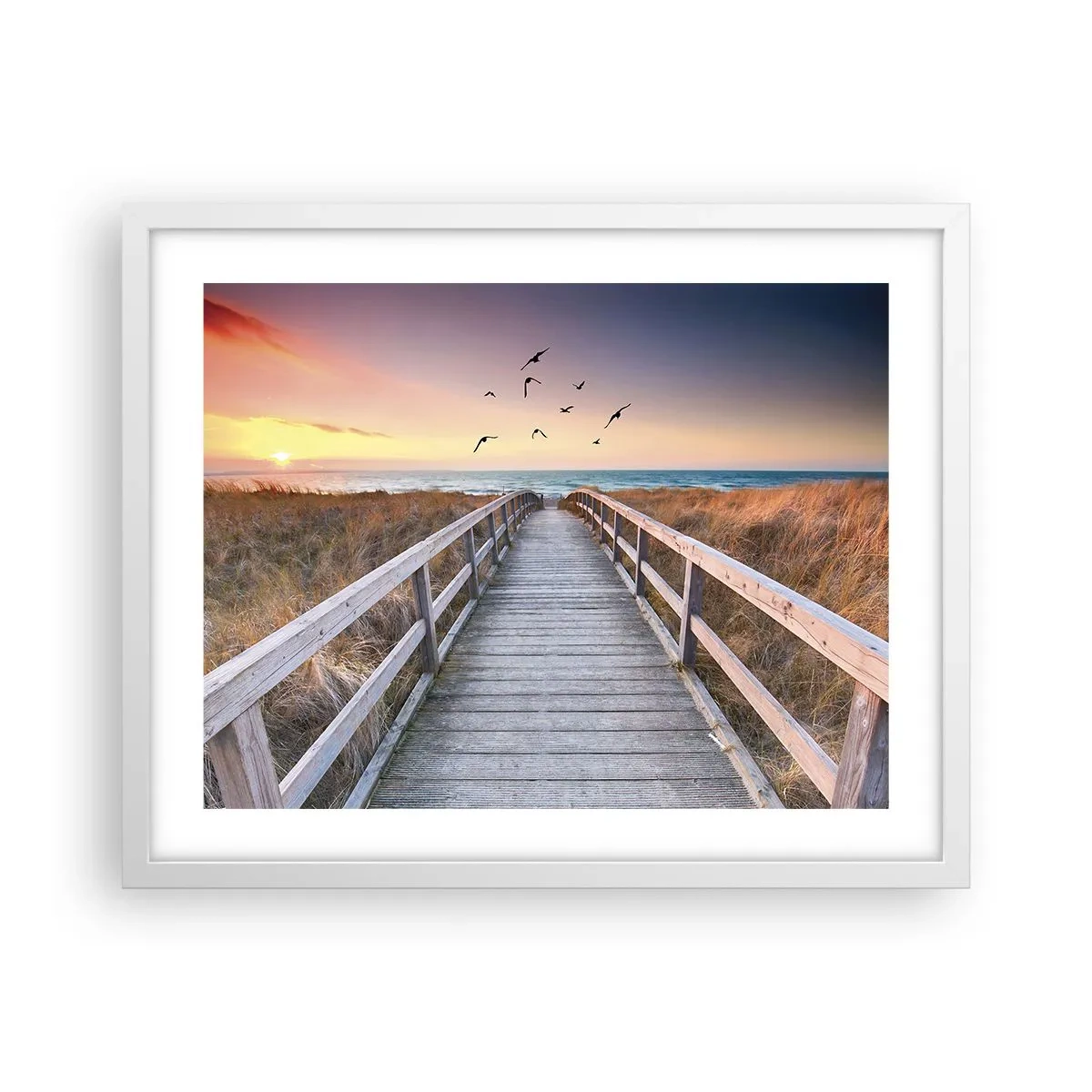 Poster in white frmae - Space of Highs - 50x40 cm