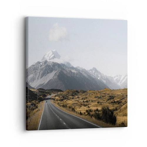 Canvas picture - Road to the Heart of the Mountains - 30x30 cm
