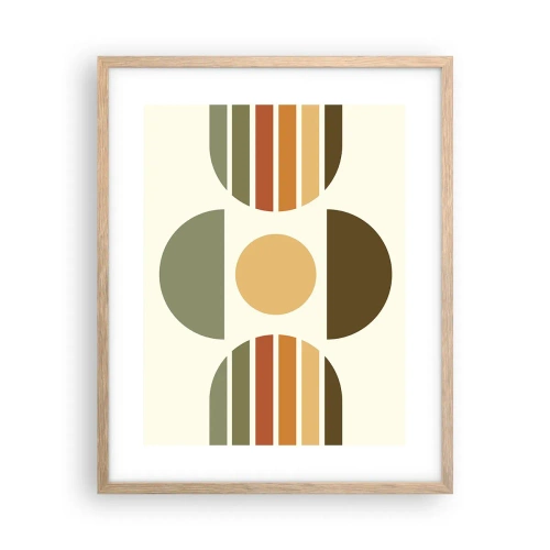 Poster in light oak frame - In the Colours of Soli - 40x50 cm