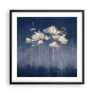 Poster in black frame - Like Flakes in the Wind - 50x50 cm