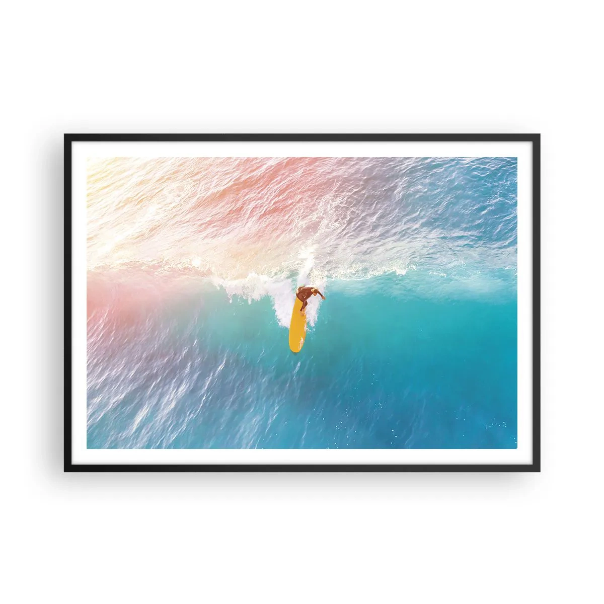 Poster in black frame - Ocean Rider - 100x70 cm