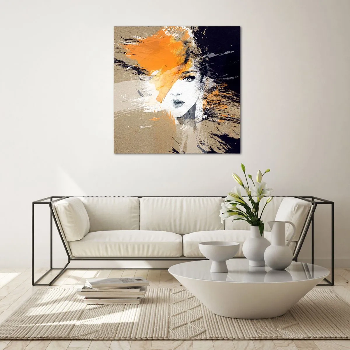 Glass picture - And There Was Light - 60x60 cm