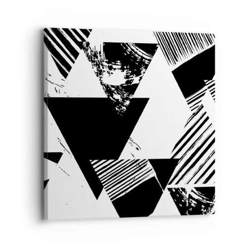 Canvas picture - Rain of Triangles - 30x30 cm
