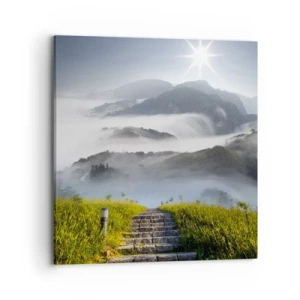 Canvas picture - Upwards towards the Clouds - 70x70 cm