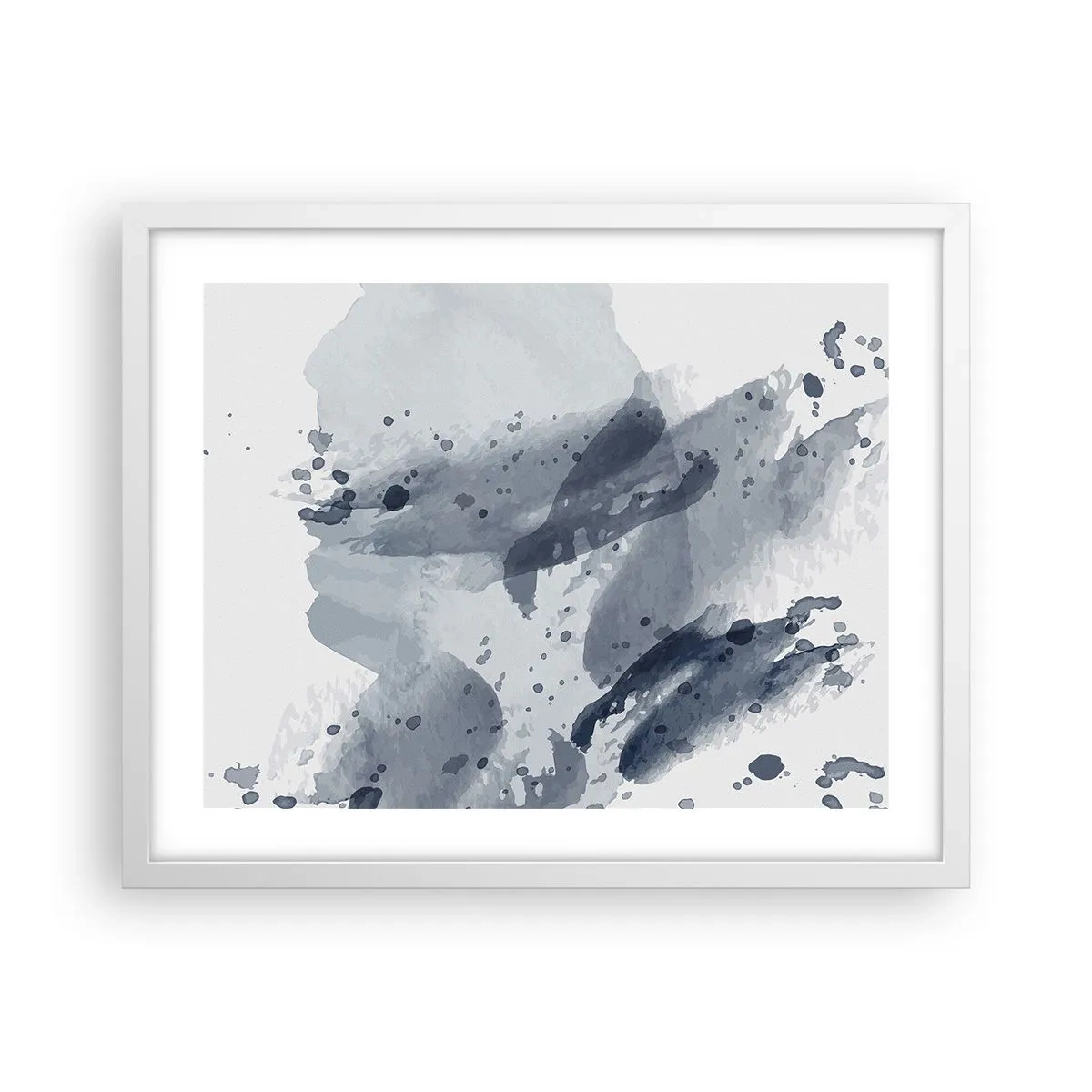 Poster in white frmae - Study in Nature of Water - 50x40 cm