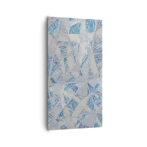 Canvas picture - In Blue and Grey Maze - 65x120 cm